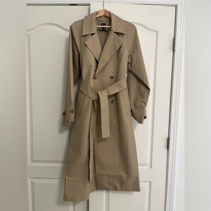 Gap Icon Trench Coat Khaki Tan Small Tall